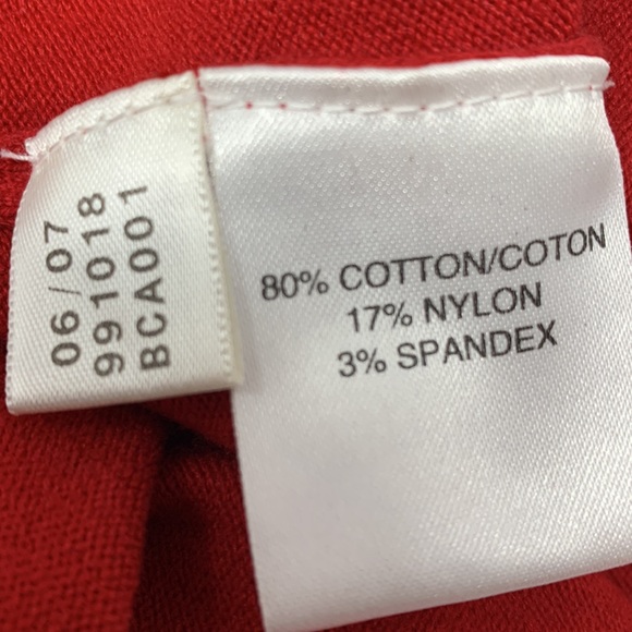 adidas UW Climalite red lightweight knit sweater 1/4 zip cotton blend - Picture 6 of 9